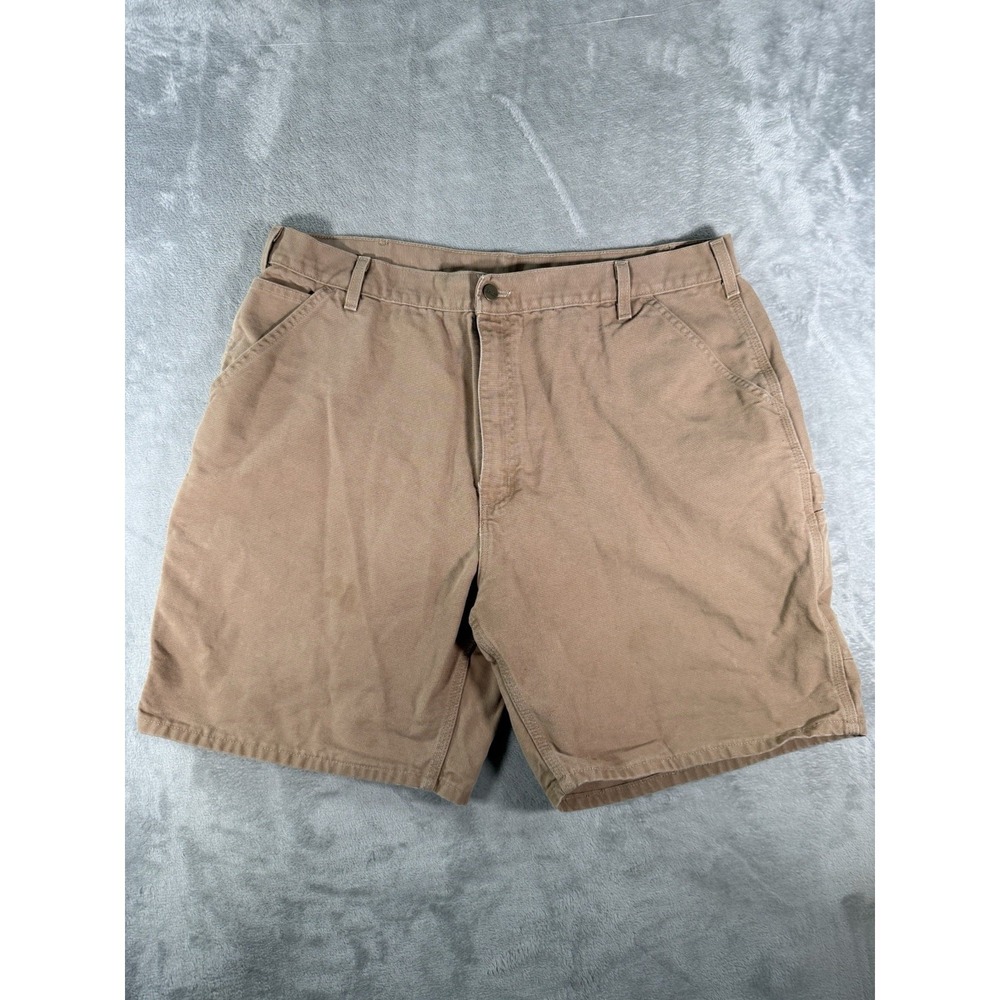 Carhartt B25 Shorts Mens 42 Brown Canvas Carpenter Vintage